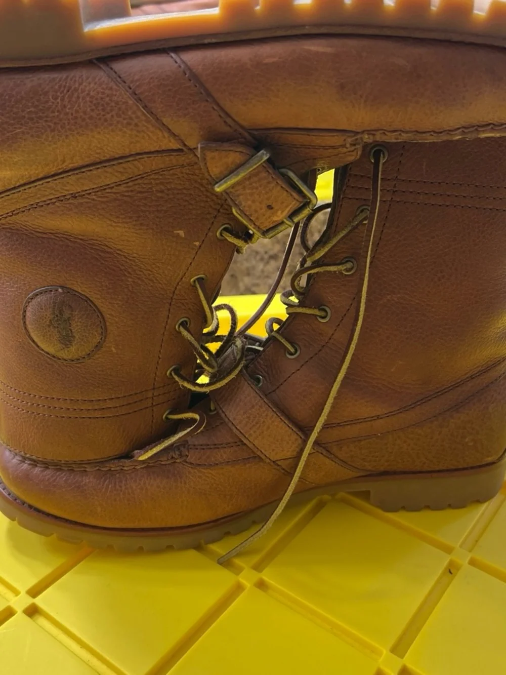 Polo Ralph Lauren rugged leather
